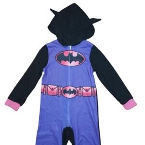 DC Comics Girls Sleeper with Hoodie || small 7/8 EUC